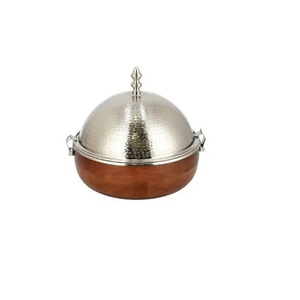 Chauffe-plat isotherme rond en acier inoxydable, style classique moderne, pour occasions formelles, événements de restauration et fêtes - Product Image 4