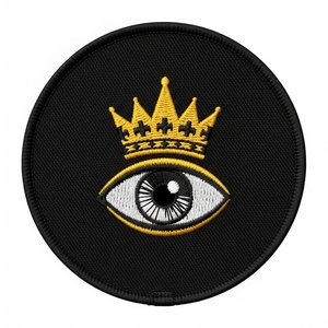 Écusson rond en tissu bordeaux brodé avec étoile et couronne maçonniques, motif lingot d'or, pour insignes de franc-maçonnerie, emblème d'uniforme et vêtements fraternels - Product Image 5