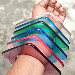 Brazalete de Resina Tallada de Alta Calidad, Hecho a Mano, con Patrón de Espiral Delgado en Color Sólido, Personalizable, Joyería Retro para Navidad - Product Image 5