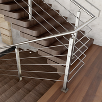 Système de garde-corps en câble en acier inoxydable moderne pour balcon, montage latéral, balustrades d'escalier, rampes, terrasse extérieure, jardin