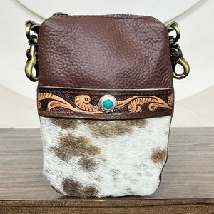 Nouvelle sacoche de ceinture en cuir de vachette travaillée à la main, design occidental tendance, pour femmes, sacoche de hanche de moto de qualité supérieure - Product Image 4