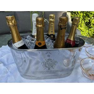 Bac à glace en fer à grande capacité pour canettes de boissons et aliments, seau à glace en tôle, fournitures pour événements, décoration de table de fête, refroidisseur à vin - Product Image 2