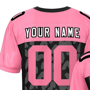 Camiseta de Práctica de Fútbol Americano Unisex Personalizada de Alta Calidad, Transpirable, Talla Grande, Manga Corta, Cuello en V, 100% Poliéster - Product Image 6