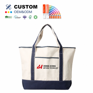 Bolsa de Lona de Algodón Extra Grande Personalizada de Alta Calidad, Ecológica, Impermeable, con Diseño de Dibujos Animados, Asa de Cuerda Larga, Logotipo Impreso - Product Image 1