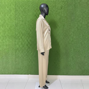 Hot Selling Winter Thick Cotton Sleepwear 2 Piece Pajama Set <b>Women</b> Warm Home Clothes Sleep <b>Suit</b> With Best Quality OEM for Girls - Product Image 2