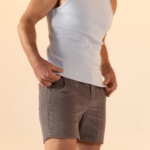 Summer New Men's Casual Sports Running Quick Dry Breathable Outdoor Fitness Tennis Five Cent Corduroy Knitted Solid Cargo <b>Shorts</b> - Product Image 4
