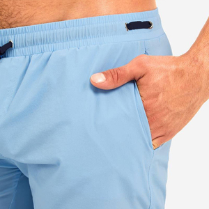 Men's Sporty Mesh <b>Shorts</b> Solid Color Quick Dry Drawstring Waist with <b>Zipper</b> Pockets <b>Short</b> Length for Active Wear high quality - Product Image 3