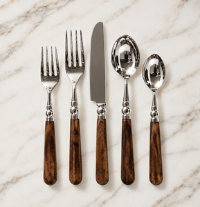 Ensemble de couverts en acier inoxydable poli miroir avec manche en os blanc, vaisselle élégante pour la maison, la cuisine et la salle à manger - Product Image 4