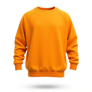 เสื้อสเวตเชิ้ตคอกลมผู้ชาย สีพื้น ผ้าถัก คอตตอน ทรงโอเวอร์ไซส์ แขนปกติ สำหรับฤดูใบไม้ร่วง ปักโลโก้ตามสั่ง - Product Image 6