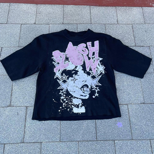 T-shirt Homme Personnalisé en Molleton Épais à Épaules Tombantes, Coupe Oversize, Ourlet Brut, Séchage Rapide, Respirant, Coupe Boxy - Product Image 5