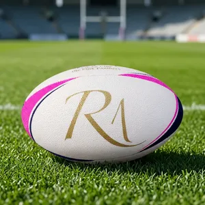 Custom <b>Rugby</b> Training <b>Ball</b>, Premium Synthetic Rubber Long-Lasting Quality, Available In <b>Sizes</b> 3, <b>4</b> & 5 For Kids, Youth & Adults - Product Image 6