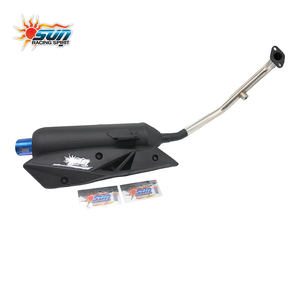 Nuevo Sistema de Escape de Acero Inoxidable SUN Racing Ajustable para Scooter N-MAX V2 AEROX V2, con Sensor y Punta Negra/Azul - Product Image 1