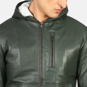 เสื้อแจ็คเก็ตหนังแท้สไตล์สตรีทแวร์สำหรับทุกเพศ |   ยืนอยู่ |   แห้งเร็ว ระบายอากาศได้ดี |   ขนาดที่กำหนดเอง โลโก้ OEM |   แจ็คเก็ตหนังคลาสสิกสำหรับฤดูหนาว - Product Image 5