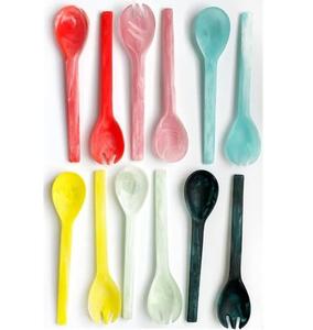 Cuillères en résine de qualité supérieure, faites à la main, pour salades, du meilleur vendeur, en gros, cuillères spéciales en résine - Product Image 2