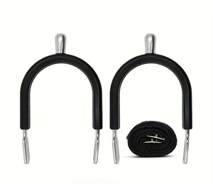 Éperons d'équitation en acier inoxydable de qualité supérieure avec sangles réglables, durables, antirouille, équipement équestre occidental pour hommes et femmes - Product Image 1