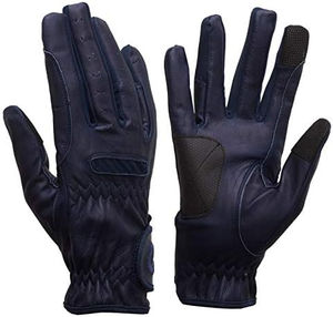 Gants d'équitation en cuir personnalisés pour hommes, respirants et ajustables pour un confort optimal lors de l'équitation - Product Image 1
