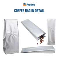 Sacs à café personnalisés avec valve |   Fabricant de sachets en feuille d'aluminium imprimés haute barrière au Vietnam