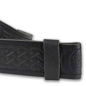 Cinturón de Cuero Genuino 100% con Diseño Grabado de León Rampante de las Tierras Altas Escocesas, el Más Vendido - Product Image 2