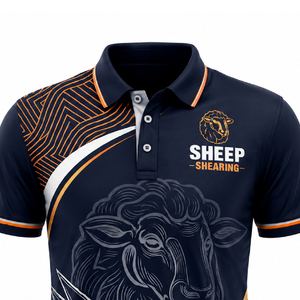 Custom <b>Sheep</b> <b>Shearing</b> Polo Shirt Long Tail Sublimation Printing Design Premium Quality Apparel Oem Odm - Product Image 6