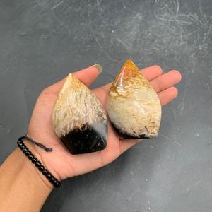 Sculpture décorative en racine de palmier naturelle de qualité supérieure, polie, sculptée à la flamme, origine Indonésie, 7,5 cm, Art & Objets de collection - Product Image 2