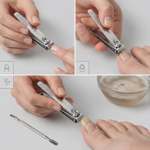 Coupe-ongles en acier inoxydable / Coupe-ongles en acier inoxydable à lame plate et courbée, durable pour les doigts - Product Image 4