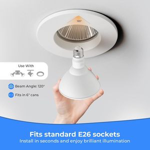 Lampade LED Dimmerabili a Luce Bianca Diurna 5000K PAR38, Fari da Esterno Equivalenti a 13W e 100W, Impermeabili - Product Image 4