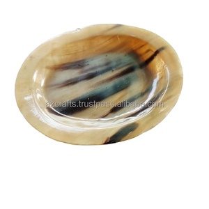Bol en corne de buffle poli fait main avec caractéristiques régionales européennes, disponible en toutes tailles, pour souvenirs de styles nautique et animalier - Product Image 4