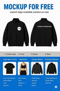 Sweat-shirt en molleton oversize à col montant pour femme, avec détails en appliqué contrastant, tissu chaud et moelleux, décoration avec patch personnalisé, respirant - Product Image 6