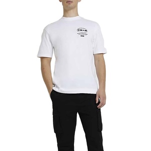 Vintage Fit Custom Screen Print Poly-Cotton <b>Tee</b> <b>Shirt</b> Bulk Supplier T <b>Shirt</b> for Men's and Women's - Product Image 6