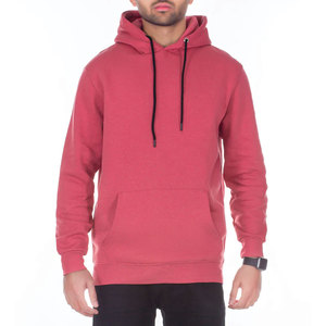 Sweat à capuche pour homme en molleton bouclette 100% coton épais, coupe oversize, épaules tombantes, teint uni, personnalisable, pour l'hiver - Product Image 1