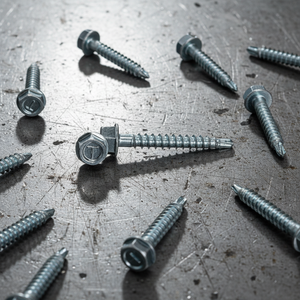 PDC Model 16 Hex Washer Head External Hex Drive Self Drilling <b>Screw</b> / <b>Galvanized</b> Self Tapping <b>Screw</b> Carbon Steel Inch Coarse - Product Image 1