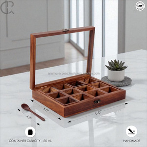 Fabricante de cajas de especias de madera a precio de fábrica | Diseño personalizado para importadores de utensilios de cocina - Product Image 1