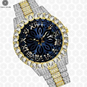 Reloj de Lujo para Hombre Charm Jewells, Caja de Acero Inoxidable de 40 mm, Detalles de Diamantes, Cristal de Zafiro, Movimiento Mecánico Analógico, 10 Bar - Product Image 2