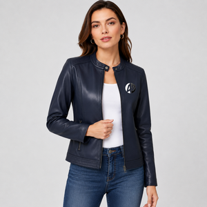 Veste en cuir élégante pour femme, conçue pour le confort, la confiance et une mode intemporelle, qui rend chaque tenue moderne et élégante. - Product Image 1