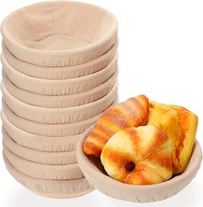 Eco Friendly Bread Proofing Basket Set Handmade Rattan Sourdough Banneton Basket <b>Baking</b> <b>Accessories</b> - Product Image 5