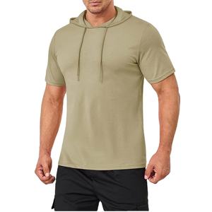 Sudadera con capucha de manga corta para hombre con diseño personalizado, Sudadera ligera, jersey de talla grande, camisetas sin mangas para hombre con capucha - Product Image 1