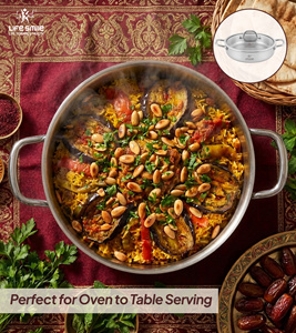 Ensemble de casseroles haut de gamme en acier inoxydable 18/10, 10 pièces, corps robuste, poignées solides en acier inoxydable, couvercles en verre, compatible induction - Product Image 3