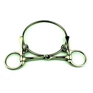 Mors de cheval en acier inoxydable à double anneau de fixation pour étrille - Product Image 5