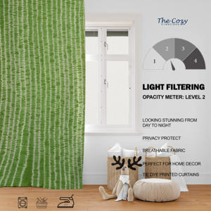 Rideau imprimé tie-dye coloré en coton doux, style bohème, pour la maison, les hôtels, les cafés, les chambres à coucher, vente en gros, fabricant Inde - Product Image 6