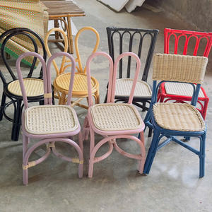 Tendencia 2025: Silla Tradicional de Ratán para Niños, Muebles de Jardín para Fiestas al Aire Libre, con Uso en Cocina y Comedor - Product Image 3