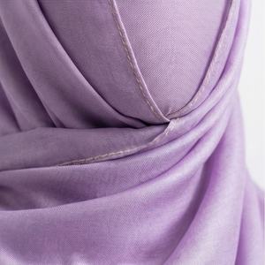 Hiyab de Jersey Acanalado para Mujeres Musulmanas, Pañuelo de Algodón Liso, con Rayas, de Alta Calidad, Suave, Premium, Transpirable, Color Personalizado - Product Image 4