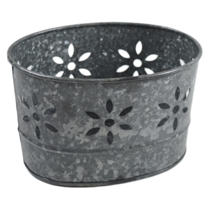Macetero de Jardín de Hierro con Diseño Iónico, Cesta para Macetas, Decoración para el Hogar y Exteriores, Acabado Galvanizado, Uso en Restaurantes - Product Image 6