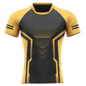 Maillot de rugby personnalisé pour hommes adultes, service OEM, séchage rapide, respirant, 100 % polyester, entraînement sportif - Product Image 1