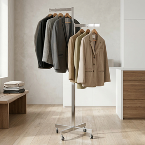 Estante de ropa resistente de Taiwán Fabricante de estante de ropa de metal Proveedor Soluciones de almacenamiento al por mayor - Product Image 1