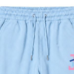 Light Blue JJ Logo Embroidered <b>Jogger</b> Sweatpants with Drawstring Waist Side Pockets and <b>Cuffed</b> Ankles for Casual Teamwear - Product Image 4