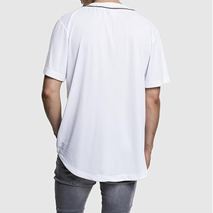 New High Quality 100% Polyester Baseball Jersey Quick Dry Breathable Anti-Bacterial V-neck Half Sleeve Comfortable for Men - Product Image 3