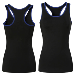 Hot Sale Plus Size Casual Ribbed Knit Cotton Women's Black Tank <b>Top</b> Sexy Dress Rhinestone Embellishments Quick Dry Breathable - Product Image 1