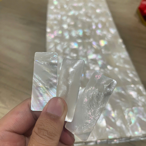 Natural Shine Vietnam New White Mother Of Pearl Square Flat For Luxury Tabletop Inlay And Design By 99 Gold Data - Product Image 5