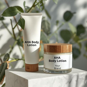 Lotion corporelle AHA pour une peau lisse et éclatante, exfoliation douce, hydratation profonde, améliore la texture, formule éclaircissante OEMODM UltraRenew - Product Image 2