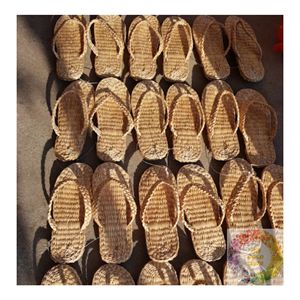 Pantoufles en jacinthe d'eau de qualité supérieure du Vietnam, faites à la main, naturelles, écologiques, chaussures tissées, fournisseur en gros - Product Image 5